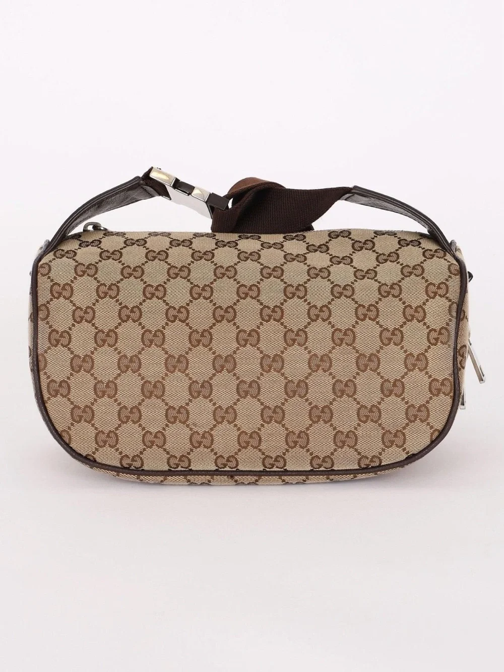 Gucci Brown Monogram Canvas Belt Bag